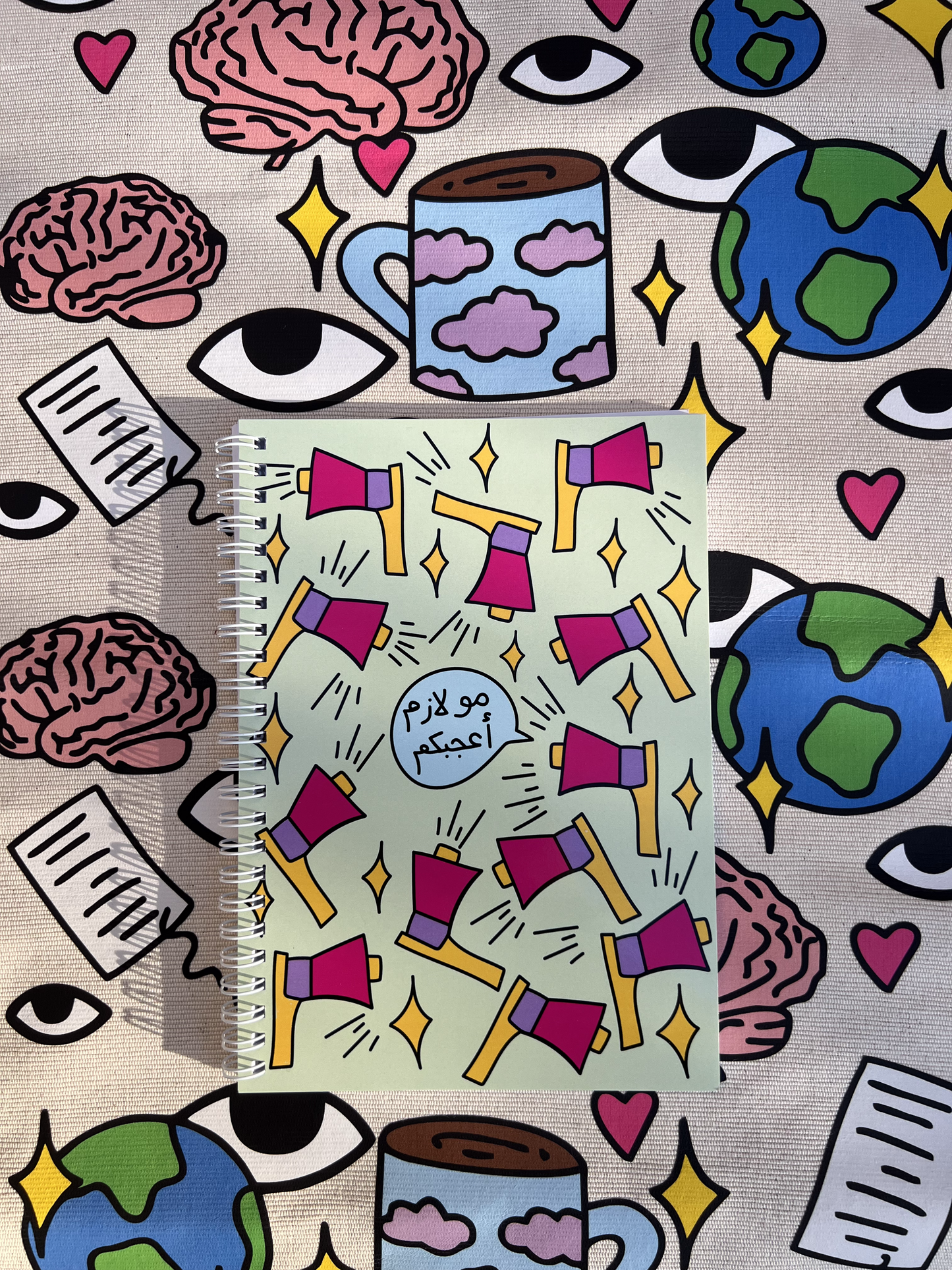 Speaker Spiral notebook - light green