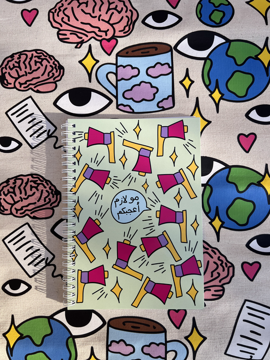 Speaker Spiral notebook - light green