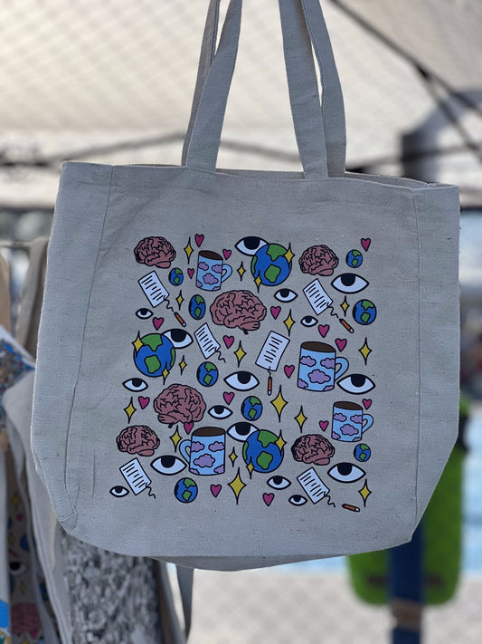 Patterned Tote Bag