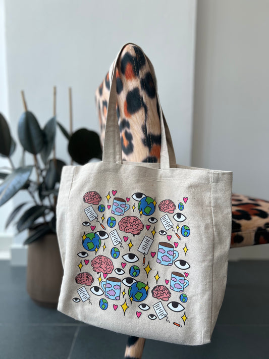 Patterned Tote Bag