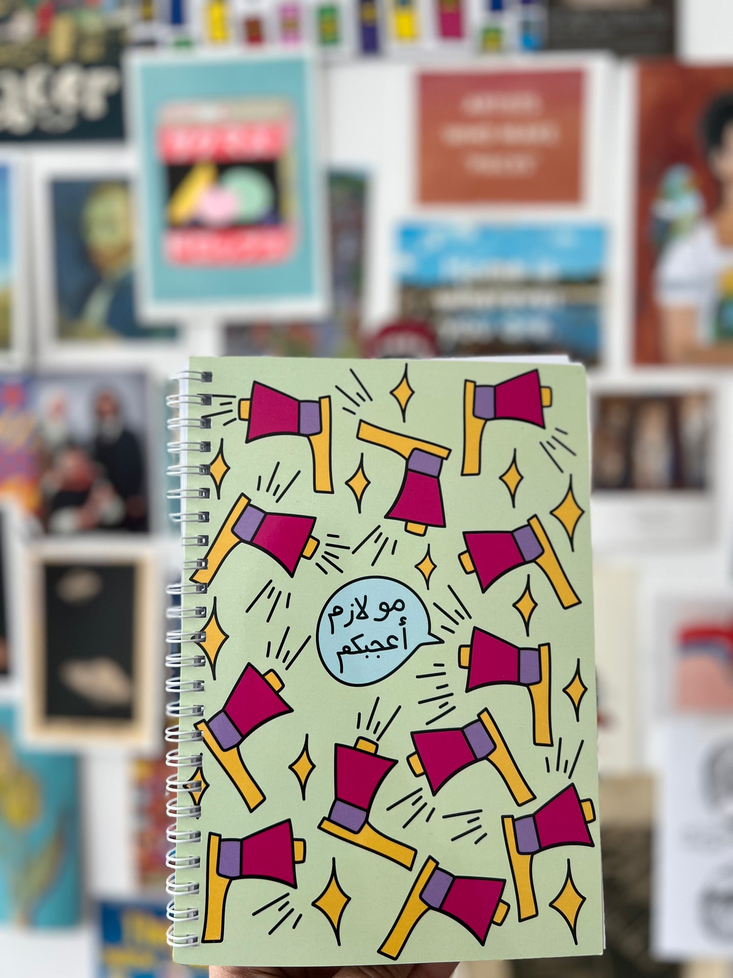 Speaker Spiral notebook - light green